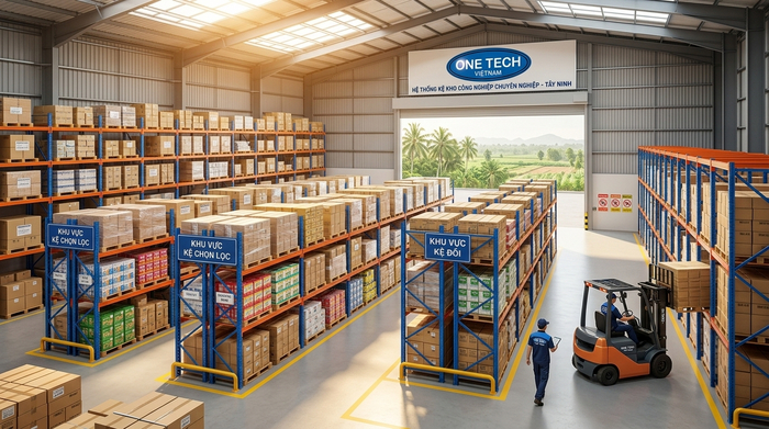Cách chọn kệ pallet theo ngành hàng tại Tây Ninh Bố trí kệ pallet theo ngành hàng trong kho Tây Ninh