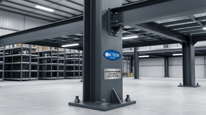 Cột trụ kệ sàn mezzanine chịu tải Cột trụ kệ sàn mezzanine chịu tải nặng cho kho Tây Ninh