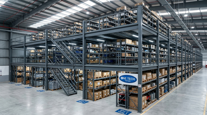 Hình ảnh kệ sàn mezzanine thực tế mẫu 5 Hình ảnh kệ sàn mezzanine thực tế mẫu 5
