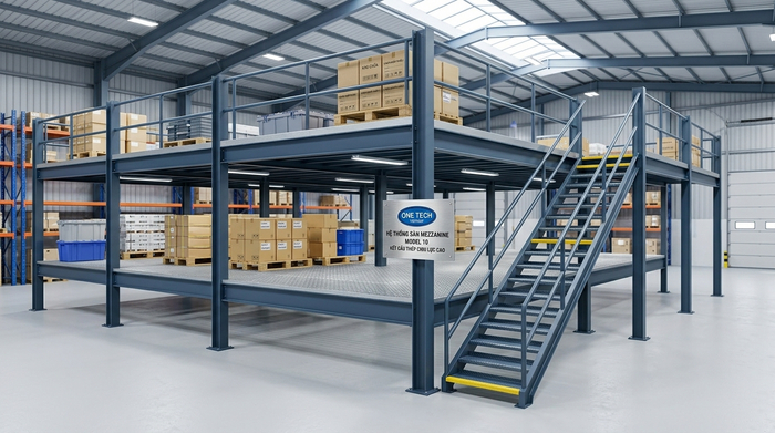 Hình ảnh kệ sàn mezzanine thực tế mẫu 10 Hình ảnh kệ sàn mezzanine thực tế mẫu 10