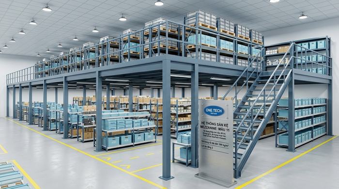 Hình ảnh kệ sàn mezzanine thực tế mẫu 11 Hình ảnh kệ sàn mezzanine thực tế mẫu 11