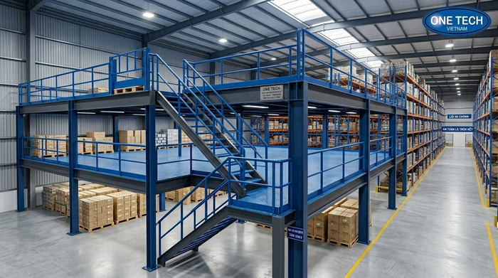 Hình ảnh kệ sàn mezzanine thực tế mẫu 12 Hình ảnh kệ sàn mezzanine thực tế mẫu 12