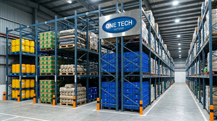 Kệ drive in lưu trữ pallet theo từng lô hàng