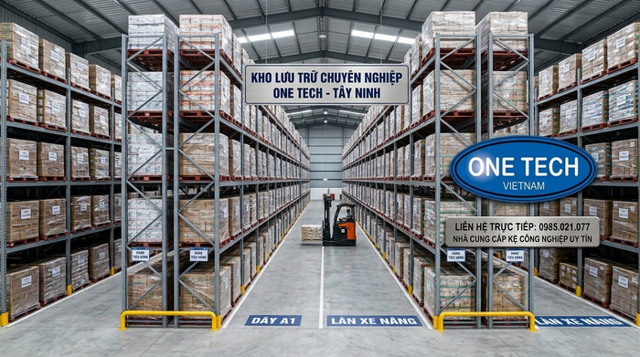 Kệ pallet Tây Ninh cho kho hàng công nghiệp Hệ thống kệ pallet Tây Ninh trong kho công nghiệp