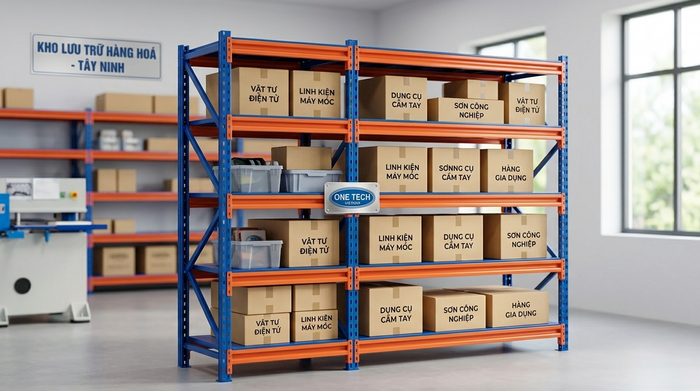 Kệ sắt trung tải độc lập cho kho vừa và nhỏ tại Tây Ninh