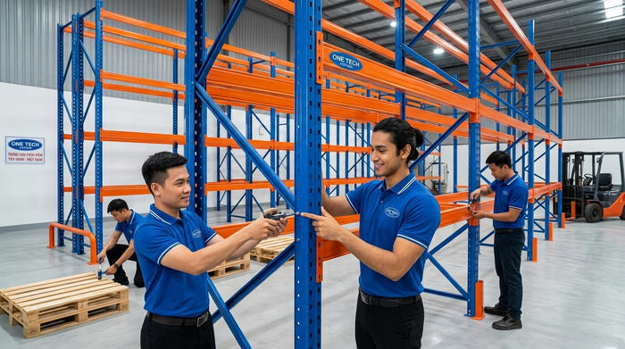 Thi công lắp đặt kệ pallet Tây Ninh Lắp đặt kệ pallet Tây Ninh bởi đội ngũ kỹ thuật OneTech