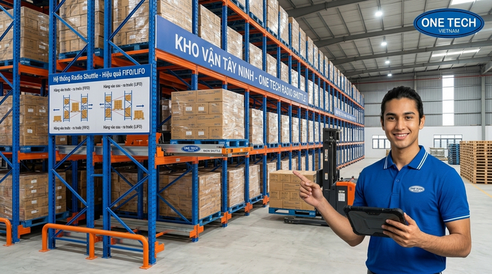 Thiết kế kệ Radio Shuttle cho kho công nghiệp tại Tây Ninh