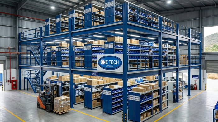 Tối ưu không gian kho bằng mezzanine Tối ưu không gian kho bằng mezzanine tại Tây Ninh