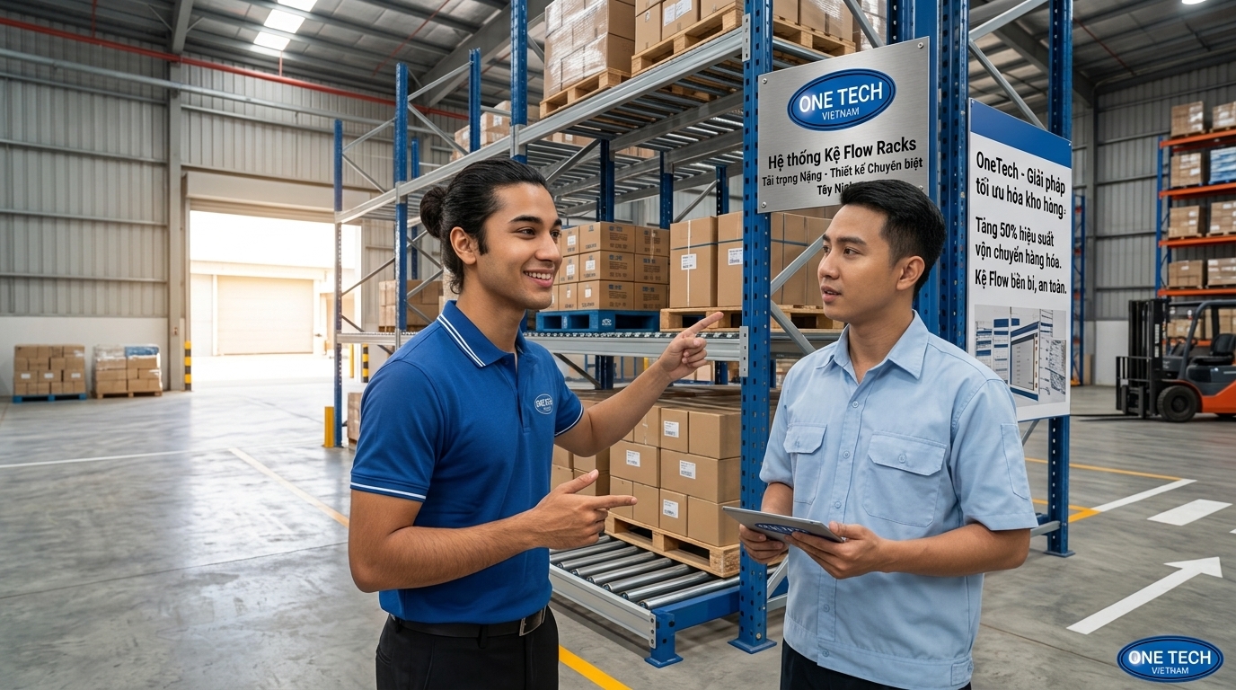 Tư vấn thiết kế kệ Flow racks Tây Ninh Tư vấn thiết kế kệ Flow racks Tây Ninh trực thuộc OneTech