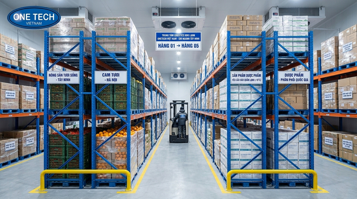 Ứng dụng kệ kho lạnh Tây Ninh cho thực phẩm nông sản dược phẩm và hàng xuất nhập khẩu