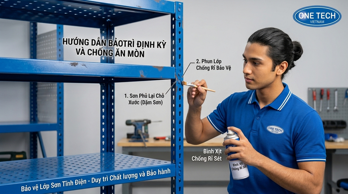Hướng dẫn bảo dưỡng lớp sơn tĩnh điện chống ăn mòn