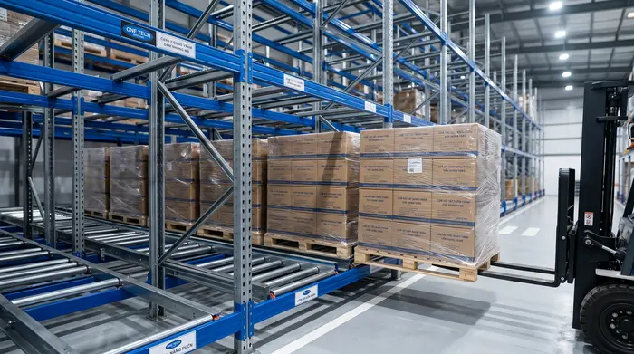 Cơ chế đẩy lùi của Kệ Push Back Tây Ninh trong kho pallet Cơ chế đẩy lùi của Kệ Push Back Tây Ninh trong kho pallet