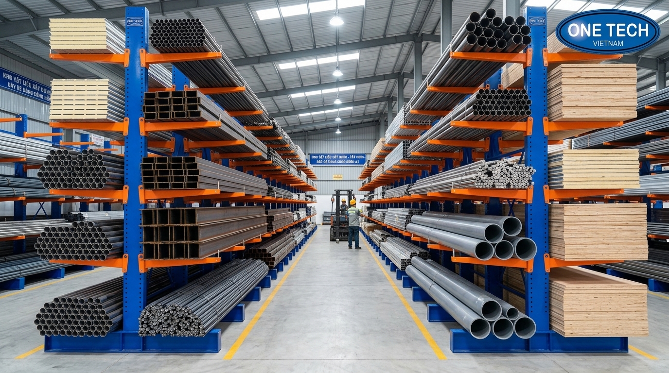 Kệ tay đỡ cho kho vật liệu xây dựng tại Tây Ninh