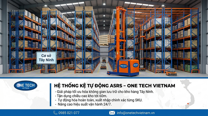 Lợi ích của Stacker-Crane Tây Ninh trong tự động hóa kho hàng