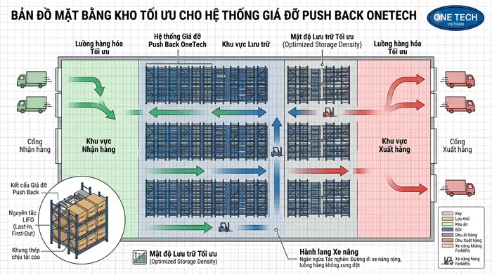 Thiết kế Kệ Push Back Tây Ninh theo yêu cầu Bản vẽ thiết kế Kệ Push Back Tây Ninh theo mặt bằng kho thực tế