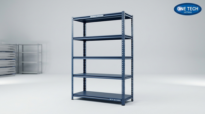 Hình ảnh thực tế mẫu kệ sắt v lỗ 4 tầng