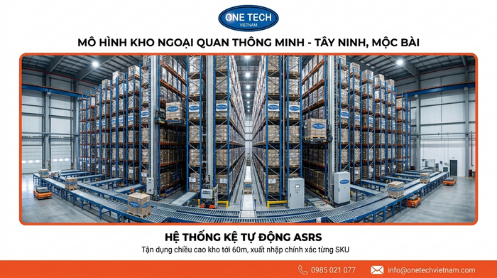 Giải pháp lưu trữ tự động cho kho ngoại quan Tây Ninh gần Mộc Bài
