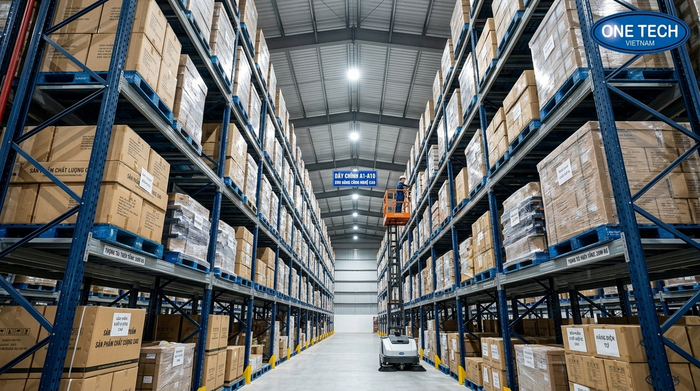 Tối ưu hóa không gian lưu trữ tại Tây Ninh Kho hàng tận dụng chiều cao nhờ hệ thống kệ đa tầng