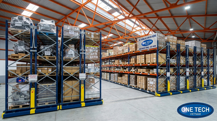 Ứng dụng kệ kho di động tại KCN Tây Ninh Ứng dụng kệ kho di động tại khu công nghiệp ở Tây Ninh