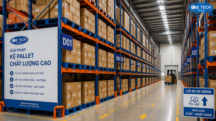 Kệ pallet racking cho kho công nghiệp Tây Ninh