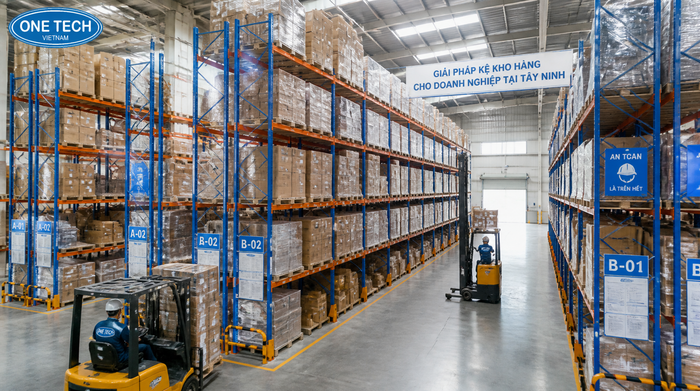 Kệ Selective cho kho logistics tại Tây Ninh Kệ Selective cho kho logistics tại Tây Ninh