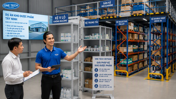 Quy trình khảo sát và tư vấn kệ kho dược phẩm Tây Ninh