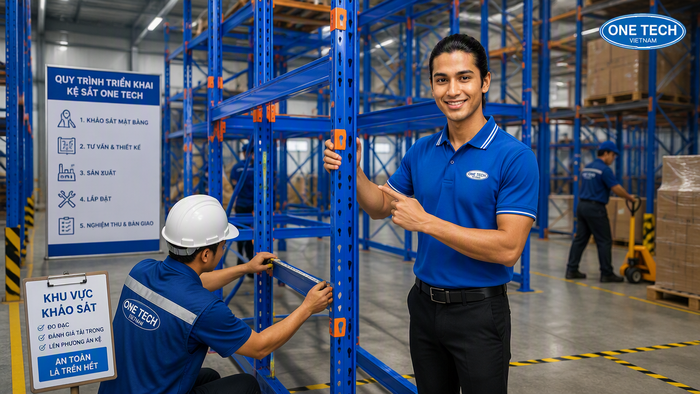 Quy trình lắp đặt kệ để ống thép Tây Ninh