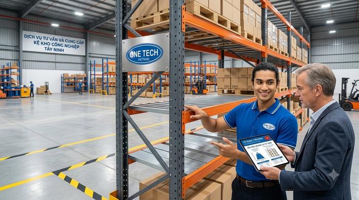 Tư vấn kệ kho logistics Tây Ninh trực thuộc OneTech group Tư vấn kệ kho logistics Tây Ninh trực thuộc OneTech group