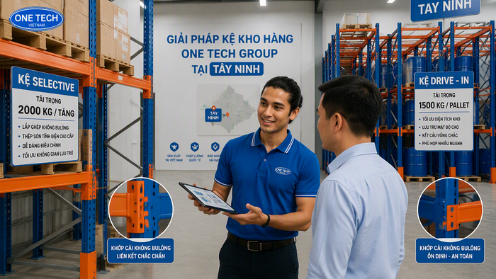 Tư vấn thiết bị nhà kho Tây Ninh trực thuộc OneTech Group