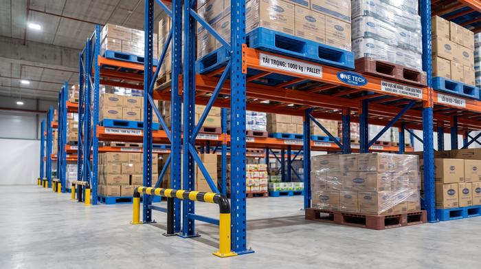 Kệ Selective lưu trữ pallet cho kho FMCG Tây Ninh