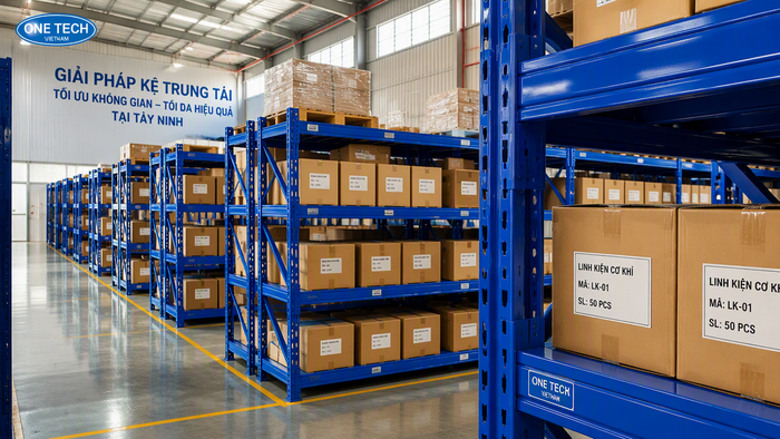 Kệ trung tải giá rẻ Tây Ninh cho kho công nghiệp Kệ trung tải giá rẻ Tây Ninh dùng trong kho công nghiệp