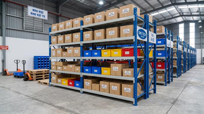 Kệ trung tải Selective cho kho logistics tại Tây Ninh