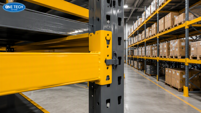 Kiểm tra beam kệ trung tải tải trọng nặng giá rẻ Kiểm tra thanh beam kệ trung tải chịu tải trọng nặng