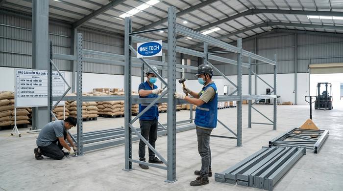 Lắp đặt kệ kho cà phê Tây Ninh bằng đội kỹ thuật chuyên nghiệp